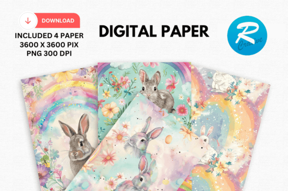 Download Watercolor Cute Easter Rustic Background - Rustic background Collection
